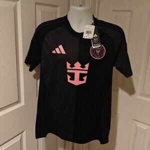 Adidas Inter Miami FC 25/26 Away Jersey Messi Black NWT Men's Size M Soccer MLS